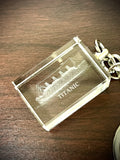 LASER ETCHED CRYSTAL TITANIC KEY RING