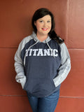 TITANIC 2 TONE HOODIE WITH RAGLAN SLEEVES XXL