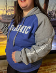 TITANIC 2 TONE HOODIE WITH RAGLAN SLEEVES