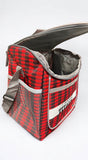 TITANIC INSULATED RED PLAID COOLER BAG