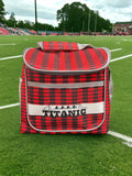 TITANIC INSULATED RED PLAID COOLER BAG