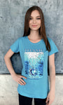 BLUE HEART LADIES T SHIRT XXL - BRANSON, MO