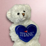 TITANIC BLUE HEART POLAR BEAR PLUSH 7 INCHES