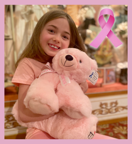 LARGE TITANIC HUGGABLE PINK BEAR CANCER AWARENESS EDITION