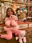 LARGE TITANIC HUGGABLE PINK BEAR CANCER AWARENESS EDITION