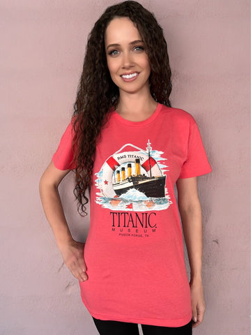 TITANIC LIFE RING SOFT FITTED T SHIRT XXL - PIGEON FORGE, TN