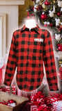 TITANIC YOUTH PLAID FLANNEL LONG SLEEVE SHIRT