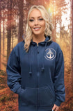 TITANIC ESSENTIAL ANCHOR EMBLEM FULL ZIP HOODIE