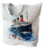 TITANIC WATERCOLOR TOTE BAG