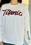 SPARKLING TITANIC NEVER LET GO CREWNECK XXL