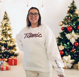 SPARKLING TITANIC NEVER LET GO CREWNECK XXL