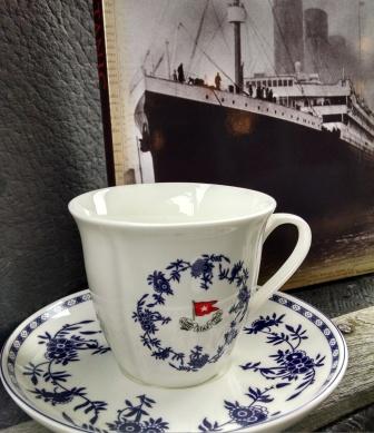 SECOND CLASS BLUE DELFT PATTERN CUP AND SAUCER