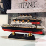TITANIC MINIATURE MODEL SHIP ON A STAND