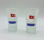 TITANIC FROSTED TALL SHOT GLASS