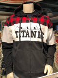 ADULT FULL ZIP PLAID HOODIE