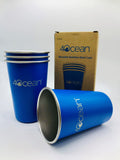 4OCEAN SET OF 4  STAINLESS CUPS