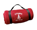 FLEECE TRAVEL BLANKET WITH LOGO