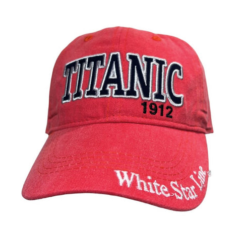 TITANIC CAP WITH WHITE STAR LINE ON BRIM